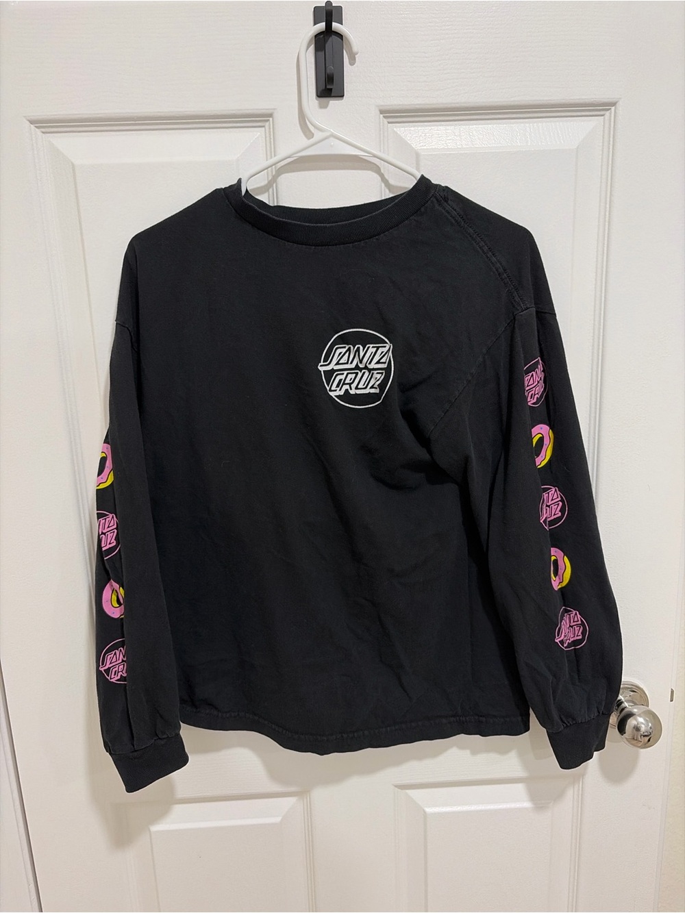 Santa Cruz x Odd Future Skateboards Black Long Sleeve Logo Tee